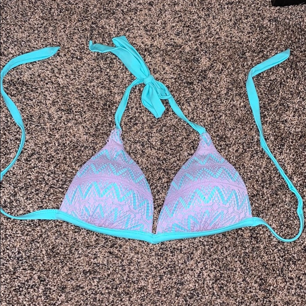 Arizona Lace Overlay Halter Bikini Top